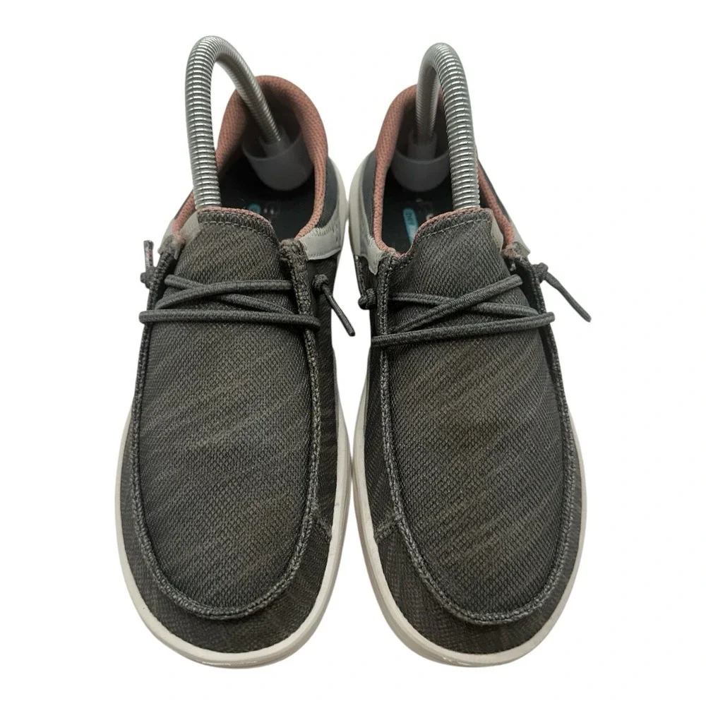 Hey Dude Wendy Frontier Shoes Womens 7 Reef Gray Slip On Loafers Dry‎ Step Mesh